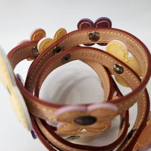 Authentic Louis VuittonVernis Fleur Double Wrap Bracelet